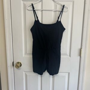 Women’s Black Athletic Onesie